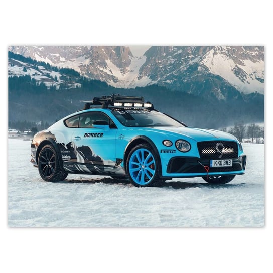 Plakat A0 POZIOM Bentley zimową porą Zima ZeSmakiem