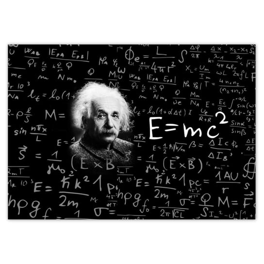 Plakat A0 POZIOM E=MC2 Albert Einstein ZeSmakiem