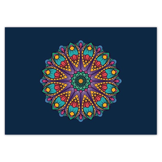 Plakat A0 POZIOM Mandala z Maroka Morocco ZeSmakiem