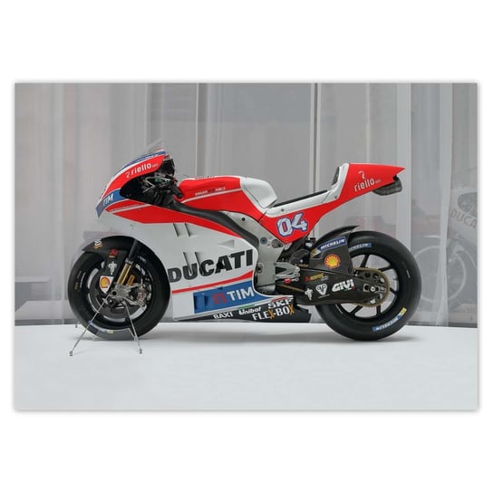 Plakat A0 POZIOM Motocykl Ścigacz Ducati ZeSmakiem