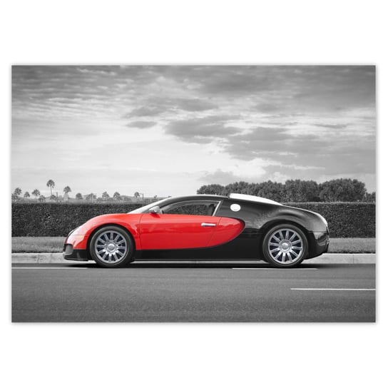 Plakat A0 POZIOM Sport car Bugatti ZeSmakiem