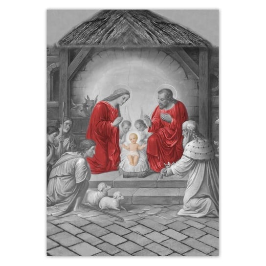 Plakat A1 PION Święta rodzina czerwień ZeSmakiem