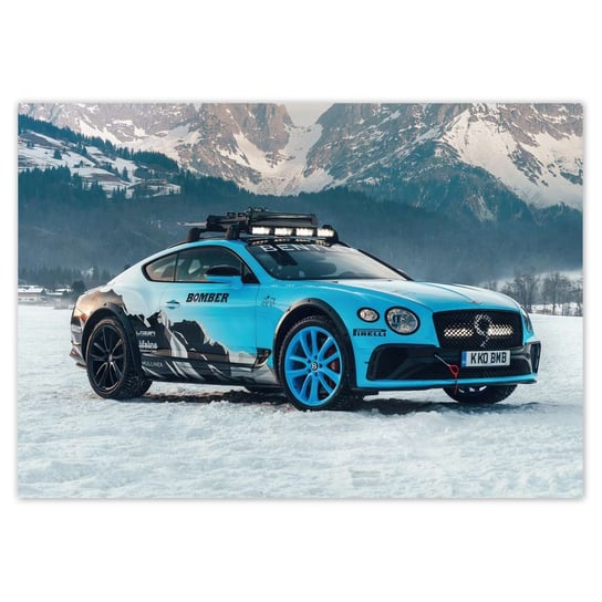 Plakat A1 POZIOM Bentley zimową porą Zima ZeSmakiem