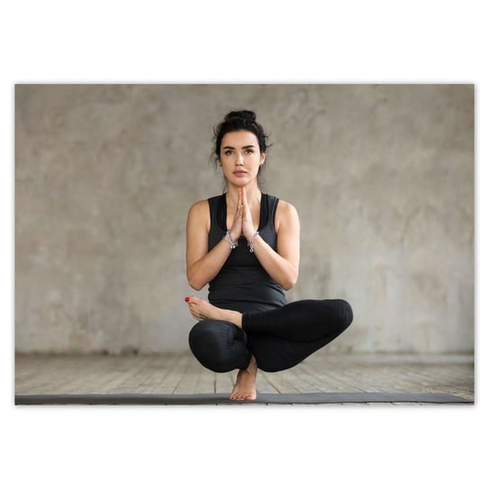 Plakat A1 POZIOM Joga Yoga Ćwiczenia ZeSmakiem