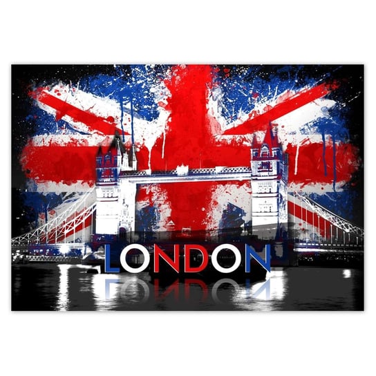Plakat A1 POZIOM London City Londyn Anglia ZeSmakiem