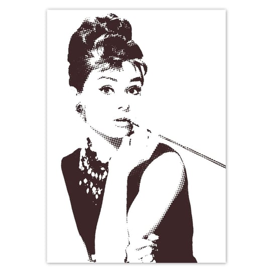 Plakat A2 PION Audrey Hepburn Cygaretka ZeSmakiem