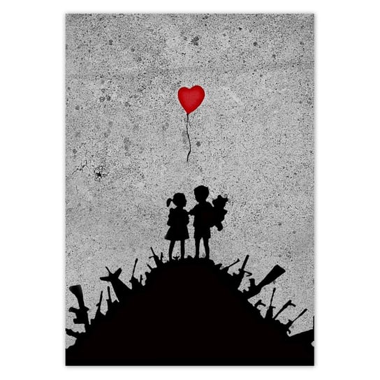 Plakat A2 PION Banksy Dzieci na stosie ZeSmakiem