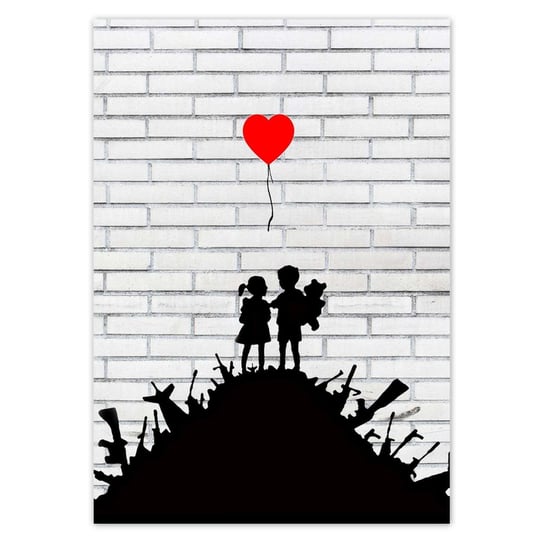 Plakat A2 PION Banksy Sterta broni Balon ZeSmakiem