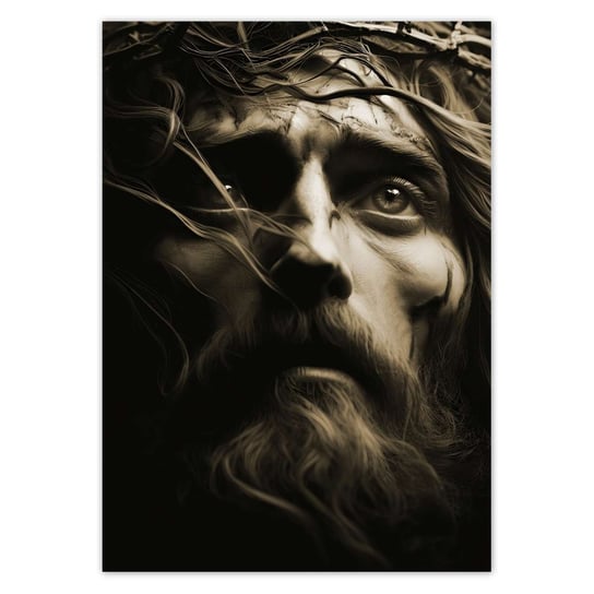 Plakat A2 PION Jezus w koronie cierniowej ZeSmakiem