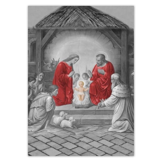 Plakat A2 PION Święta rodzina czerwień ZeSmakiem