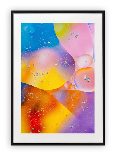 Plakat A3 30x42 cm Abstrakcja kolorowa WZORY Printonia
