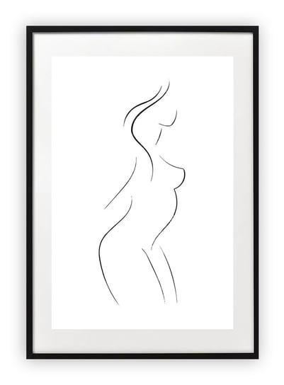 Plakat A3 30x42 cm Szkic Rysunek Kobieta WZORY Printonia