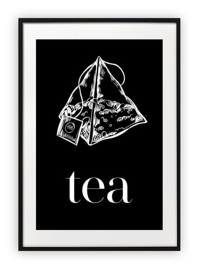 Plakat A3 30x42 cm typografia tea herbata WZORY Printonia