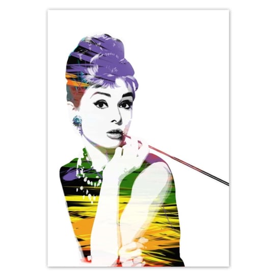 Plakat A3 PION Audrey Hepburn Cygaretka ZeSmakiem