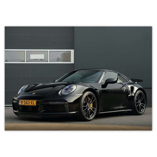 Plakat A3 POZIOM Czarne Porsche ZeSmakiem