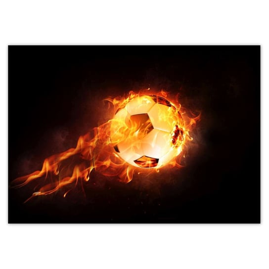 Plakat A3 POZIOM Piłka nożna w ogniu ZeSmakiem