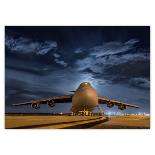 Plakat A3 POZIOM Wielki samolot Lotnisko ZeSmakiem