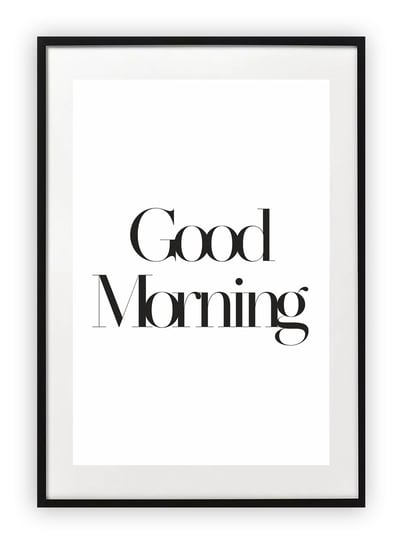 Plakat A4 21x30 cm  Good Morning Dzień dobry WZORY Printonia