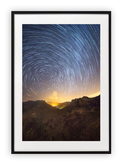 Plakat A4 21x30 cm  Gwiazdy Świat Światło WZORY Printonia
