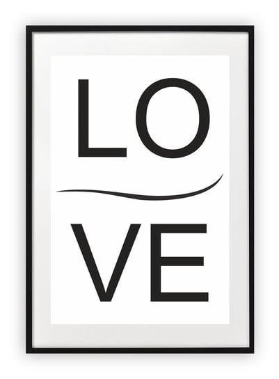 Plakat A4 21x30 cm  LoVe miłość WZORY Printonia