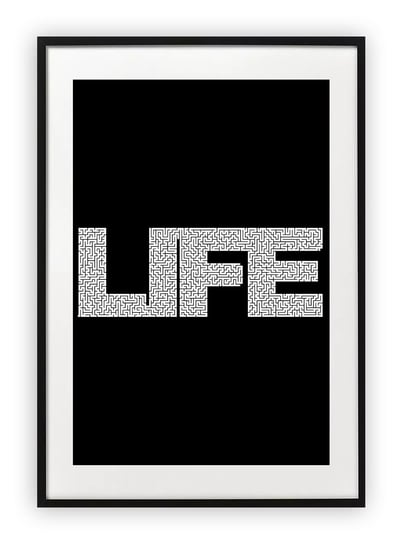 Plakat A4 21x30 cm  Typografia Life WZORY Printonia