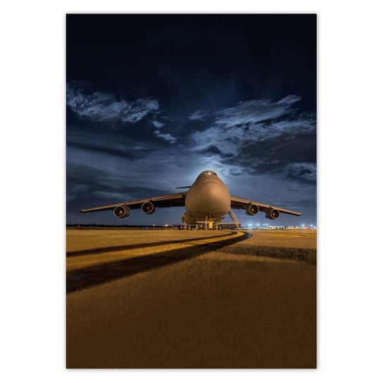 Plakat A4 PION Wielki samolot Lotnisko ZeSmakiem