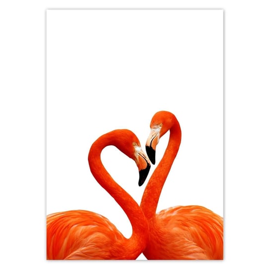 Plakat A4 PION Zakochane flamingi ZeSmakiem