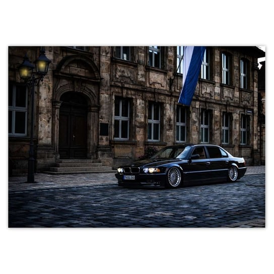Plakat A4 POZIOM BMW 740IL Samochód ZeSmakiem