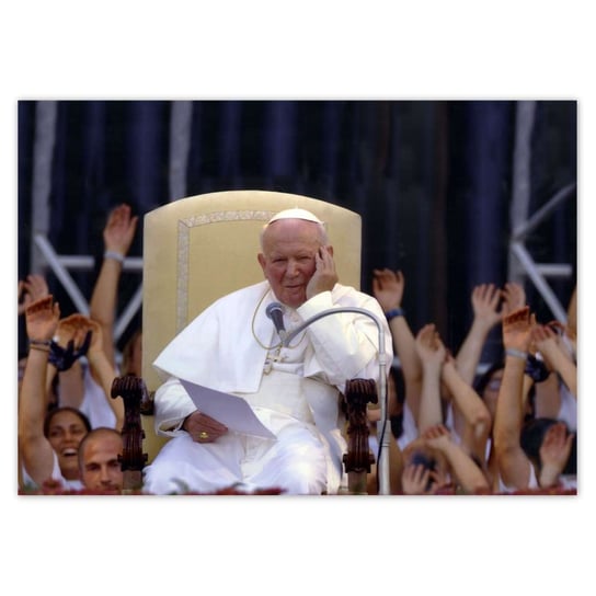 Plakat A4 POZIOM Papież Polak Jan Paweł II ZeSmakiem