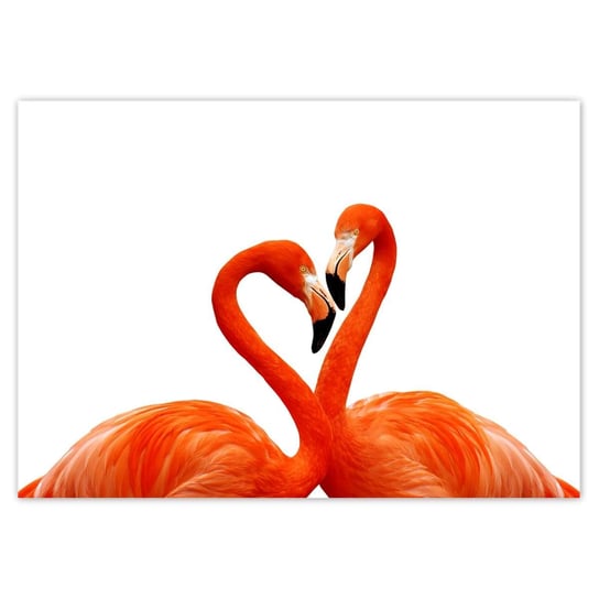 Plakat A4 POZIOM Zakochane flamingi ZeSmakiem