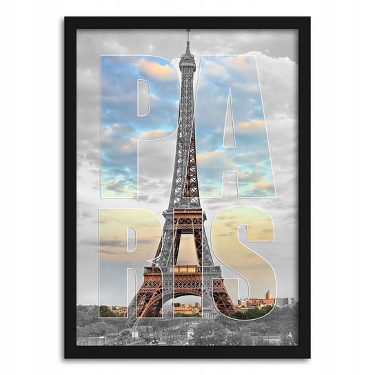Plakat A4 Z Ramką Paris Paryż Francja Miasto Z2 Propaganda