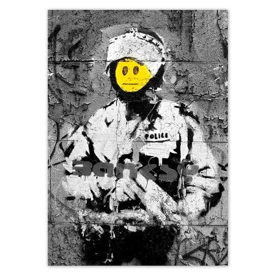 Plakat A5 PION Banksy Buźka ZeSmakiem