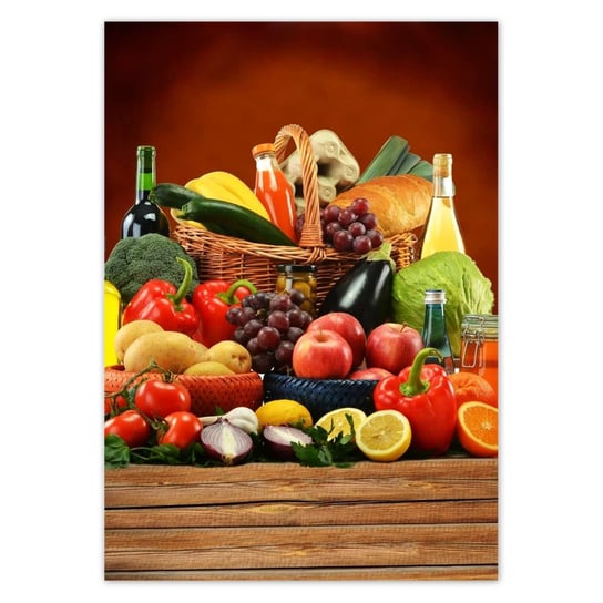 Plakat A5 PION Owoce Warzywa do kuchni ZeSmakiem
