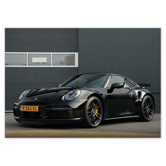 Plakat A5 POZIOM Czarne Porsche ZeSmakiem