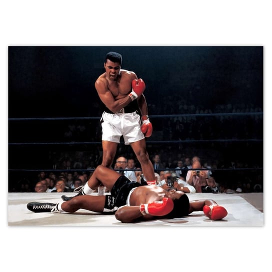 Plakat A5 POZIOM Muhammad Ali Boxer ZeSmakiem