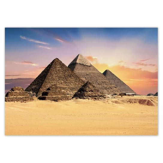 Plakat A5 POZIOM Piramidy Egipt Krajobraz ZeSmakiem