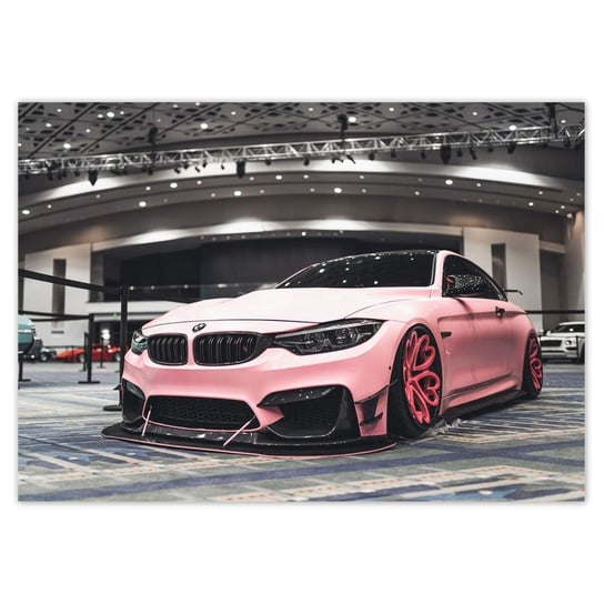 Plakat A5 POZIOM Różowe BMW ZeSmakiem