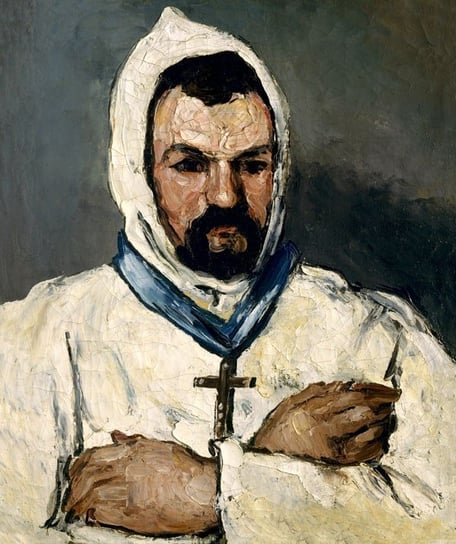 Plakat, Antoine Dominique Sauveur Aubert as Monk, Paul Cézanne, 30x40 cm Inna marka