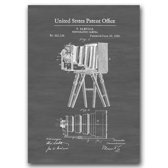 Plakat Aparat fotograficzny Samueles Patent A1 Vintageposteria