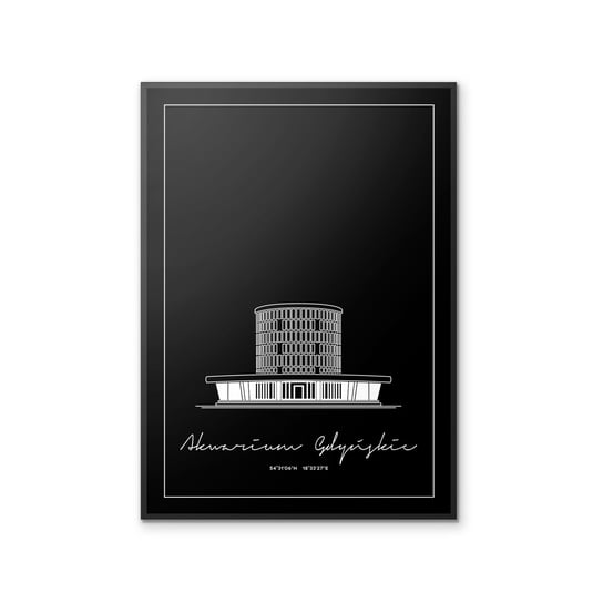 Plakat Architektura - Gdynia - Akwarium Gdyńskie 40x50 cm Peszkowski Graphic