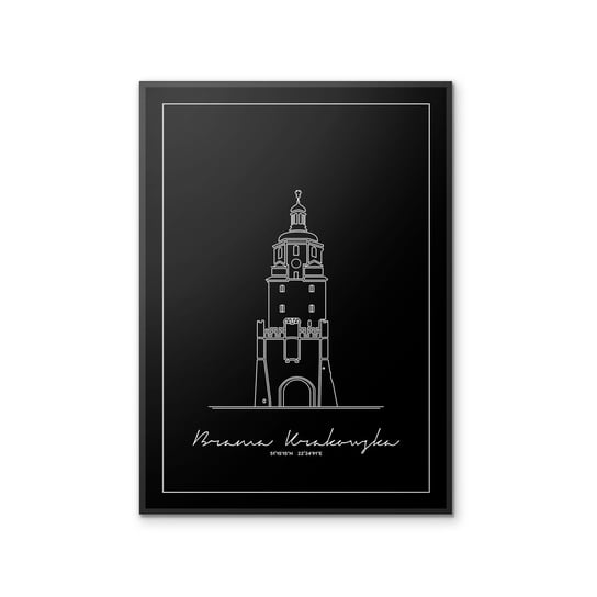 Plakat Architektura - Lublin - Brama Krakowska 70x100 cm Peszkowski Graphic