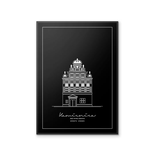 Plakat Architektura - Szczecin - Kamienica nr. 7 30x40 cm Peszkowski Graphic