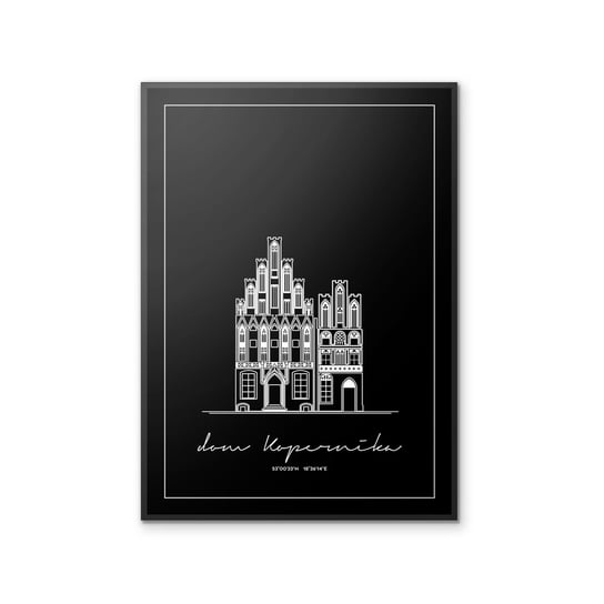 Plakat Architektura - Toruń - Dom Kopernika 40x50 cm Peszkowski Graphic