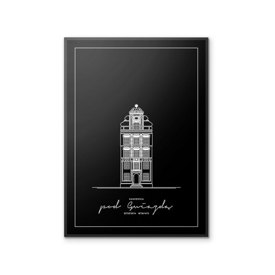 Plakat Architektura - Toruń - Kamienica pod Gwiazdą 40x50 cm Peszkowski Graphic