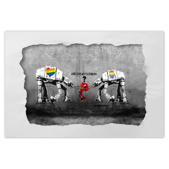 Plakat Are you my fathers Banksy, 90x60 cm ZeSmakiem