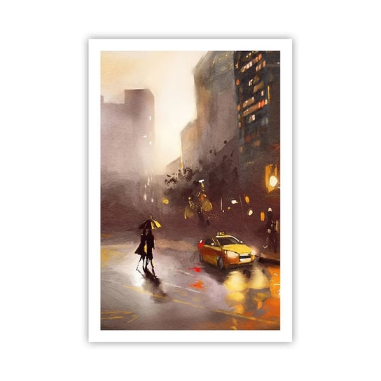 Plakat Arttor W światłach Nowego Jorku - 61x91 cm - Plakat bez ramy - Nowy Jork, Manhattan, Architektura, Miasto, Nocne Życie - P2XPA61x91-4298 ARTTOR