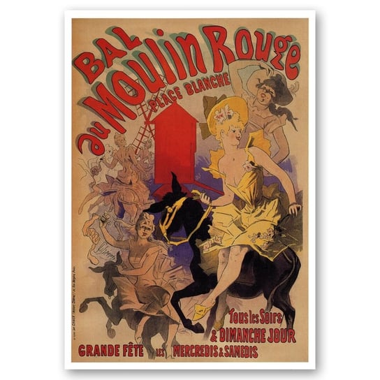 Plakat Artystyczny Bal Au Moulin Rouge 50x70 Legendarte