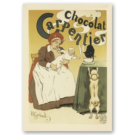 Plakat Artystyczny Chocolat Carpentier 50x70 Legendarte