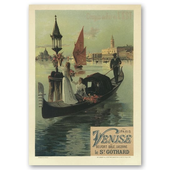 Plakat Artystyczny De Paris À Venise 50x70 Legendarte