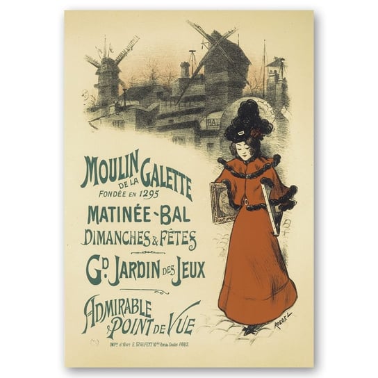 Plakat Artystyczny Moulin De La Galette 50x70 Legendarte